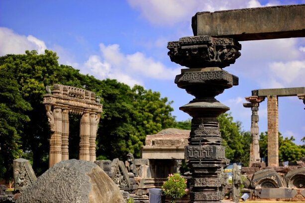 Warangal Fort heritage site.