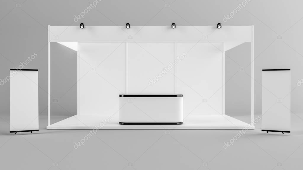 Standard 3x3m exhibition booth.